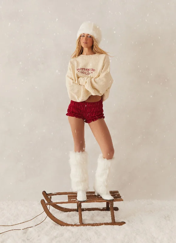 Women's Clothes Online Shopping Off Piste Oversized Knit Sweater - Ivory