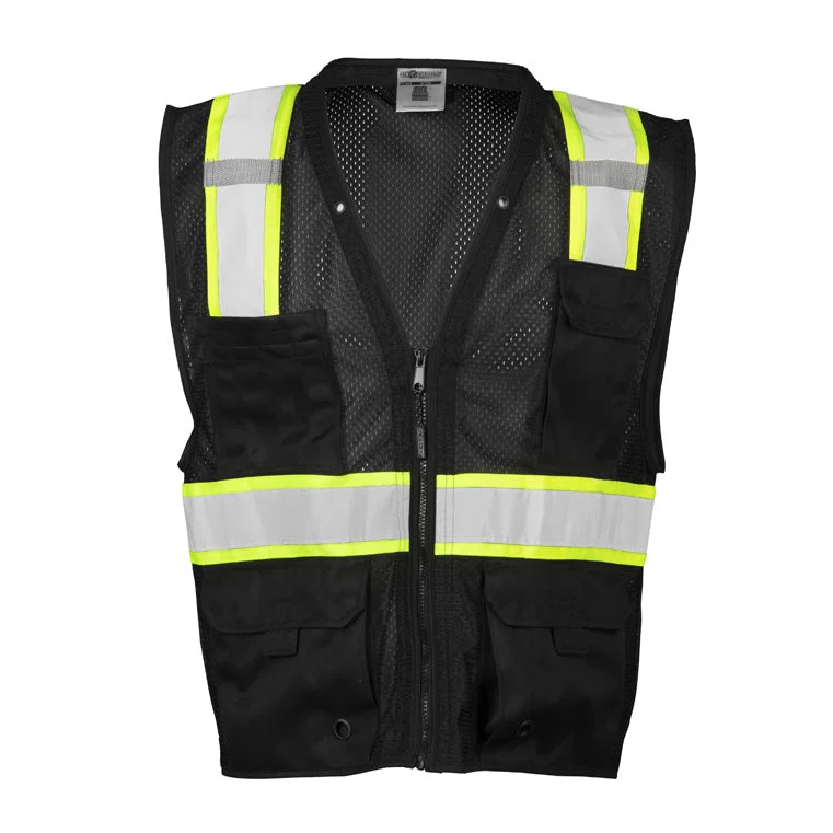 Street Style Fashion ML Kishigo Men's Enhanced Visibility Multi Pocket Mesh Vest