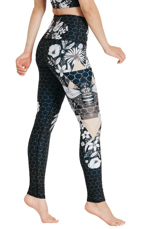 Women's Casual Garments Beeloved Blackout Printed Yoga Legging