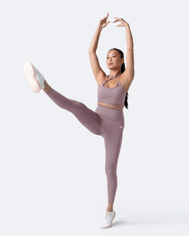 Sustainable Women's Apparel Dusty Pink ⅞ Leggings