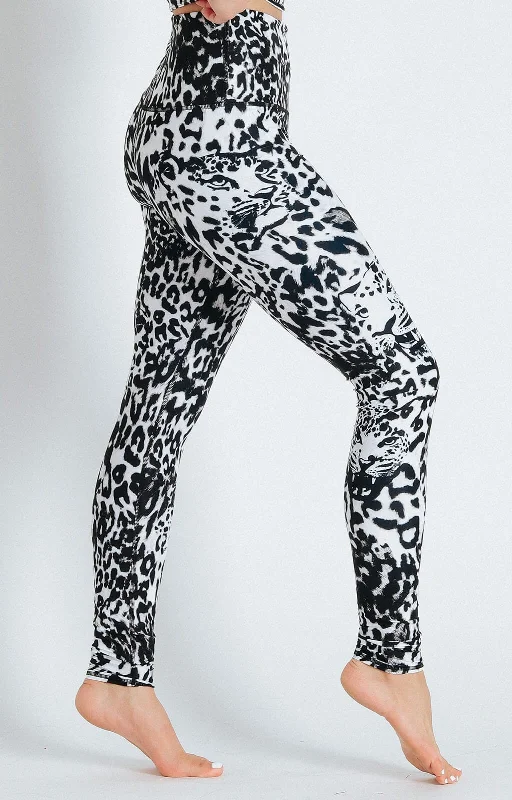 Women's Urban Fashion Ghost Leopard Printed Yoga Leggings
